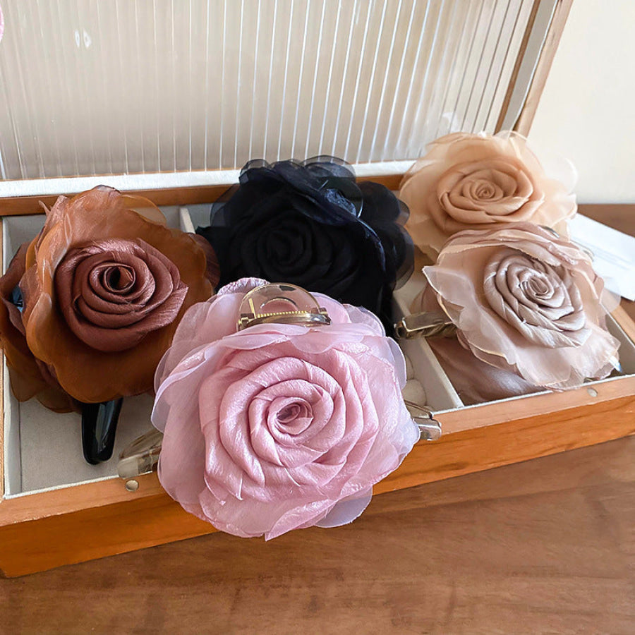 Flower Acrylic Hair Claw Clip Apparel and Accessories