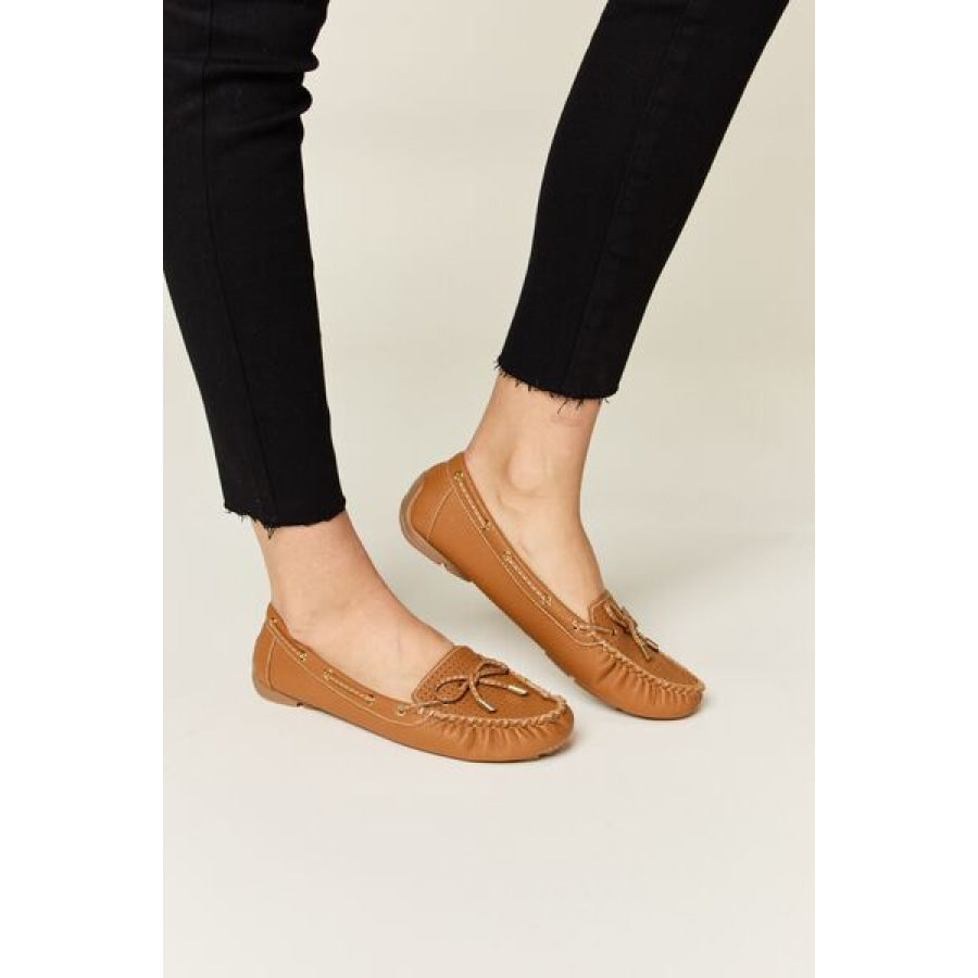 Forever Link Bow Decor Flat Loafers Apparel and Accessories
