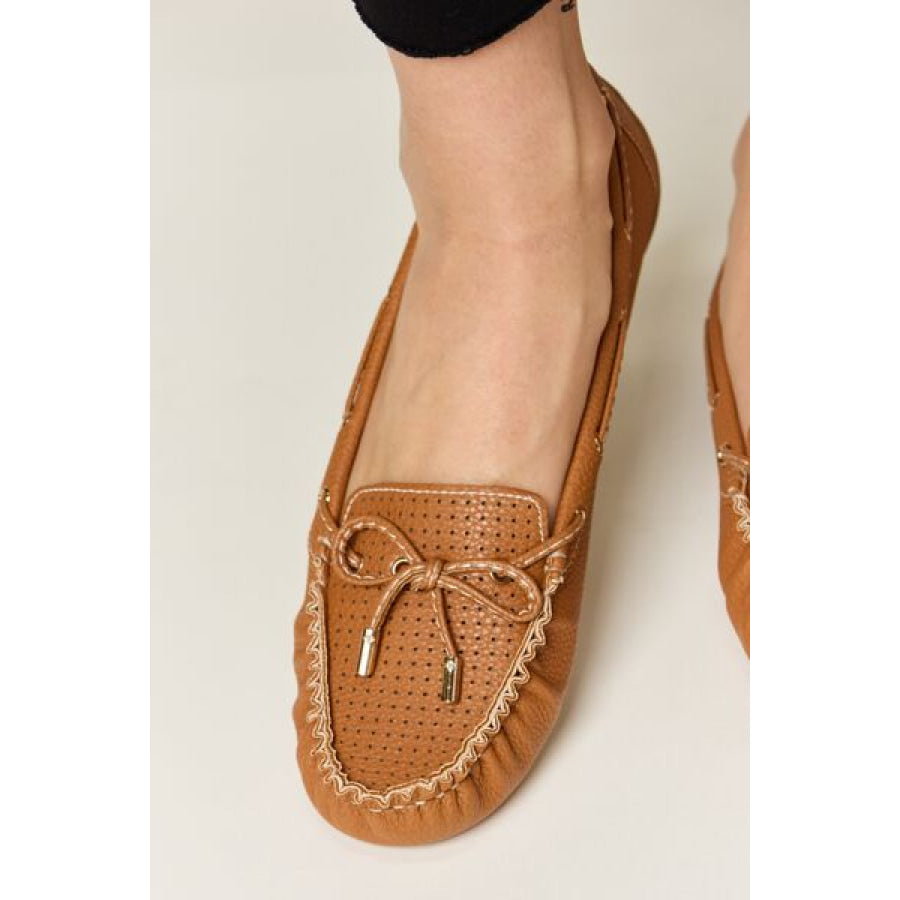 Forever Link Bow Decor Flat Loafers Apparel and Accessories