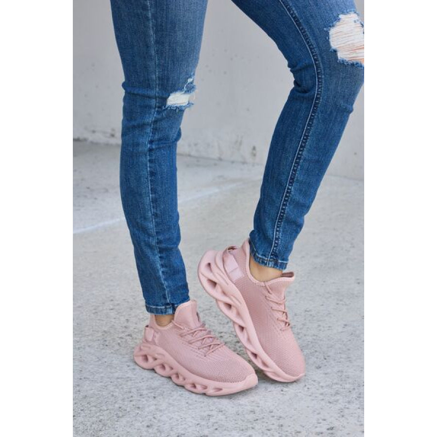 Forever Link Mesh Breathable Platform Athletic Shoes MAUVE / 5 Apparel and Accessories