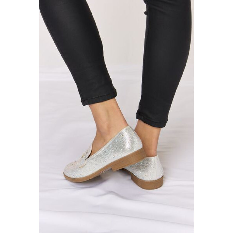 Forever Link Rhinestone Point Toe Loafers Apparel and Accessories