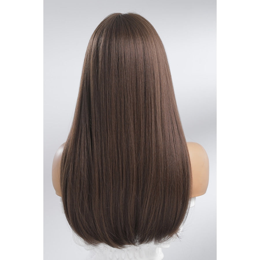 Full Machine Long Straight Synthetic Wigs 26’’ Brown / One Size