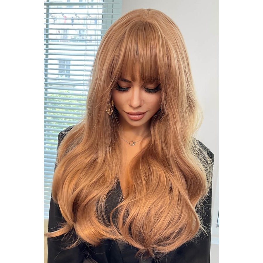 Full Machine Long Wave Synthetic Wigs 24’’