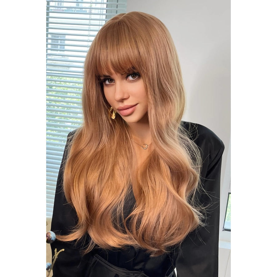 Full Machine Long Wave Synthetic Wigs 24’’