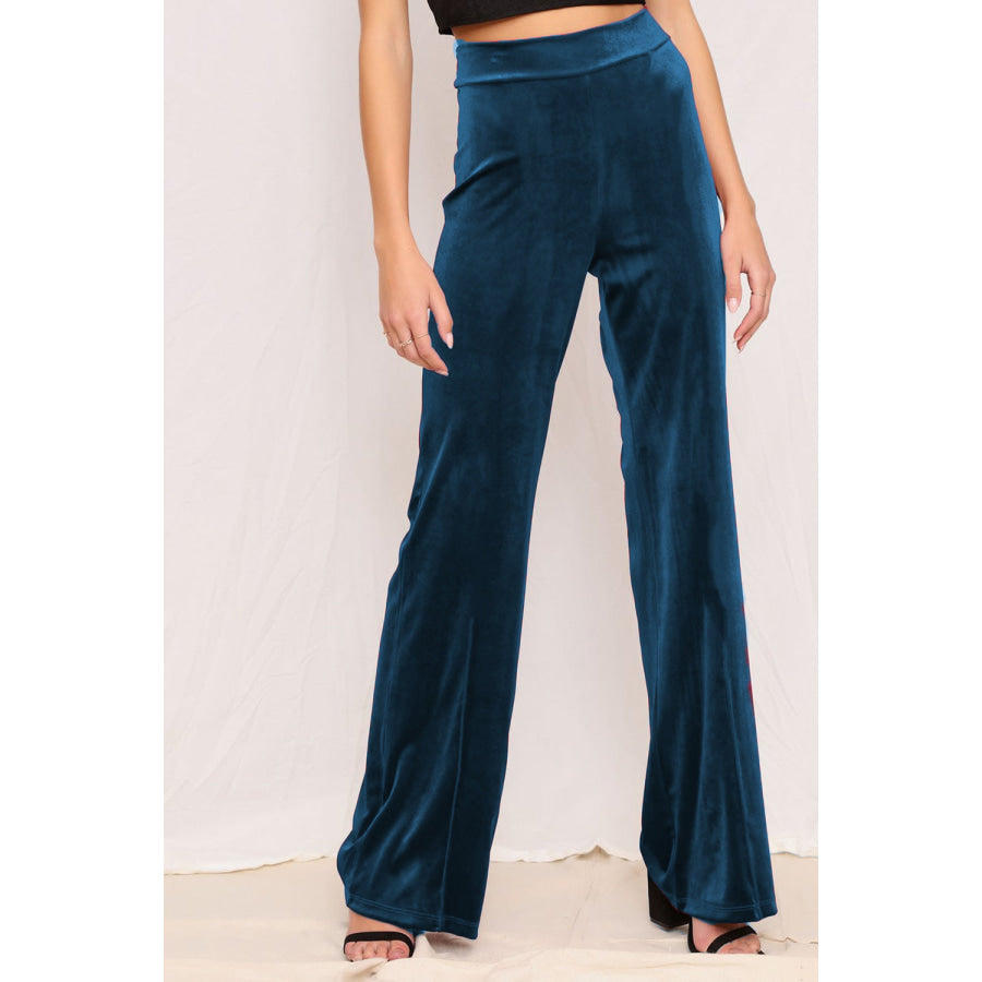 Full Size High Waist Pants Deep Teal / S Apparel and Accessories