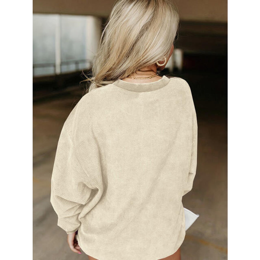 Full Size HOWDY Graphic Round Neck Sweatshirt Clothing