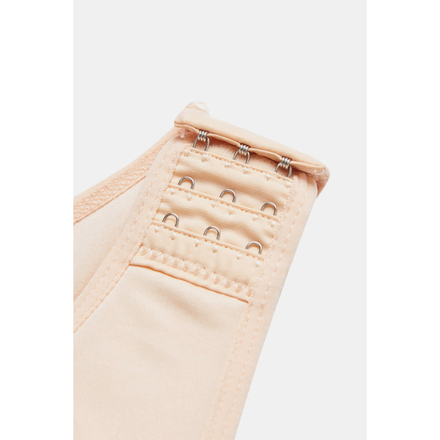 Full Size Lace Trim Shapewear with Zipper