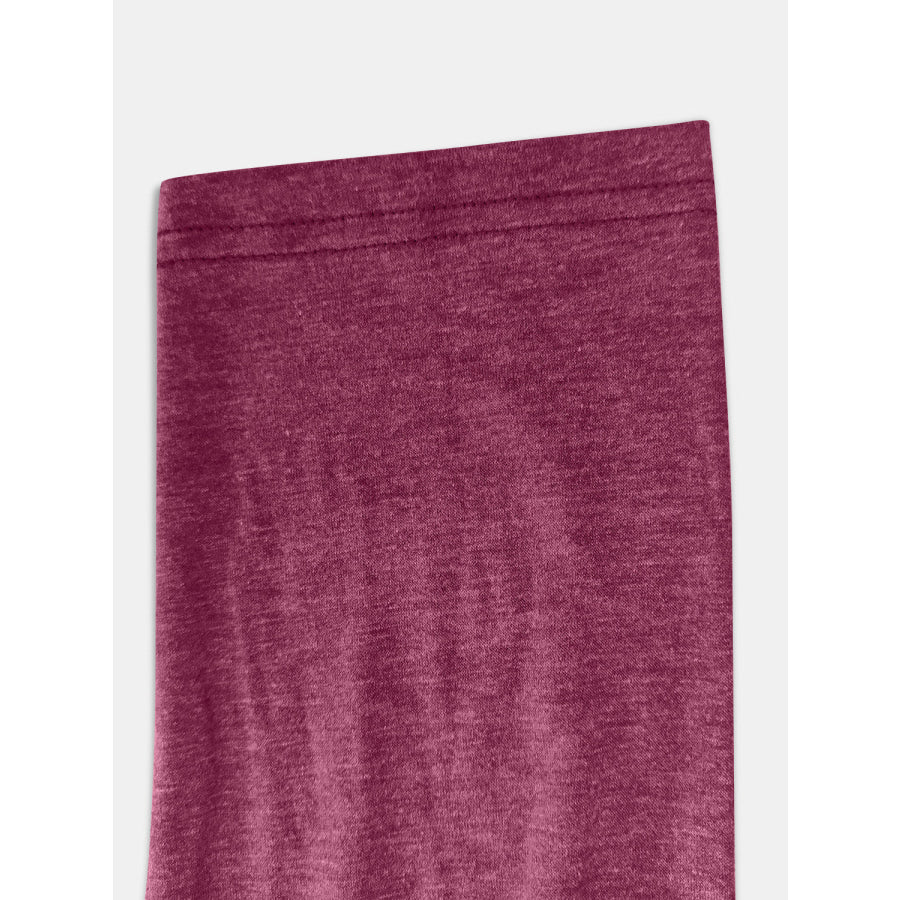 Full Size Notched Long Sleeve T-Shirt Apparel and Accessories