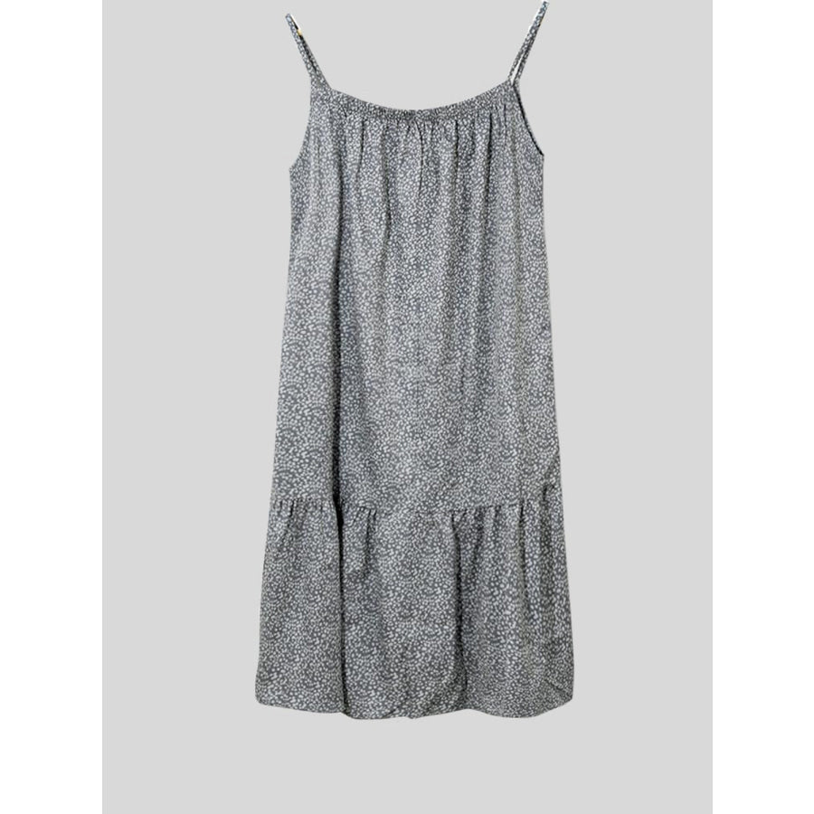 Full Size Printed Sleeveless Mini Cami Dress Apparel and Accessories