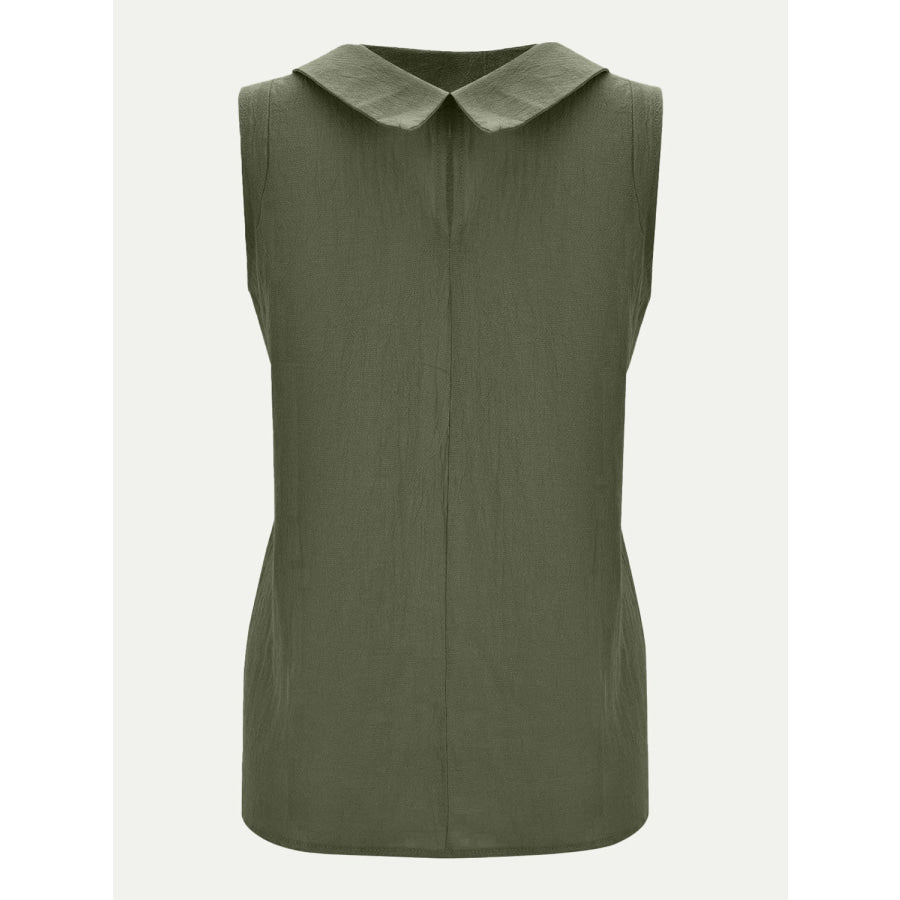 Full Size Round Neck Sleeveless Top Apparel and Accessories