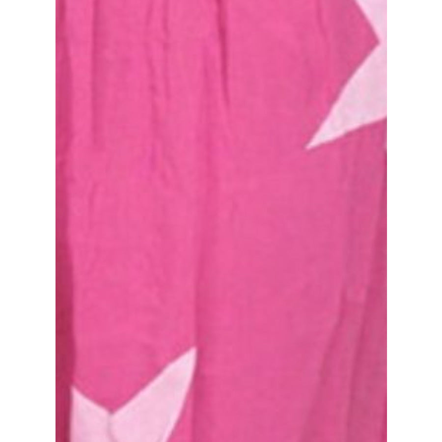 Full Size Ruched High Waist Printed Pants
