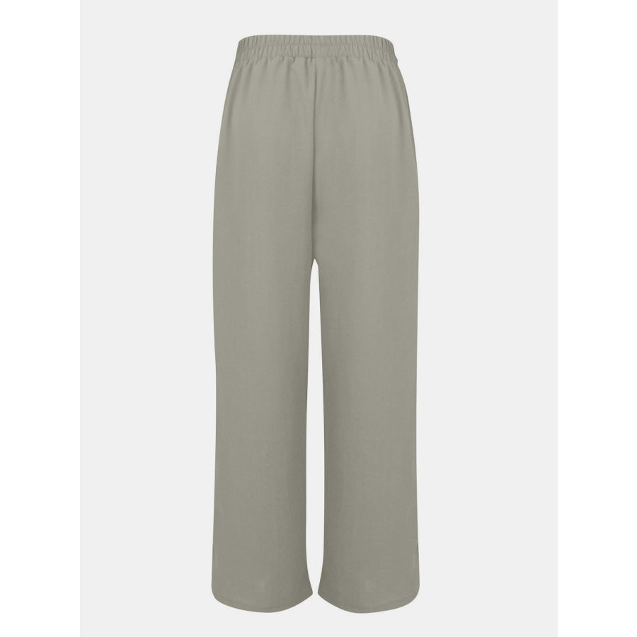Full Size Tassel Wide Leg Pants Apparel and Accessories