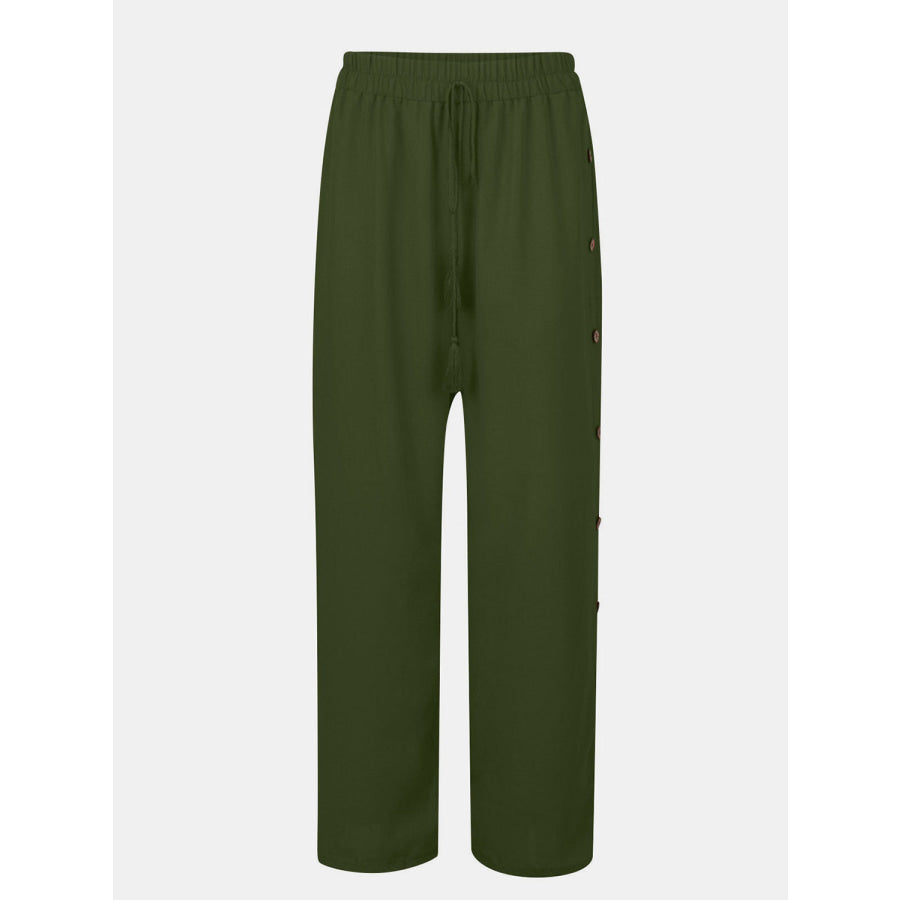 Full Size Tassel Wide Leg Pants Apparel and Accessories