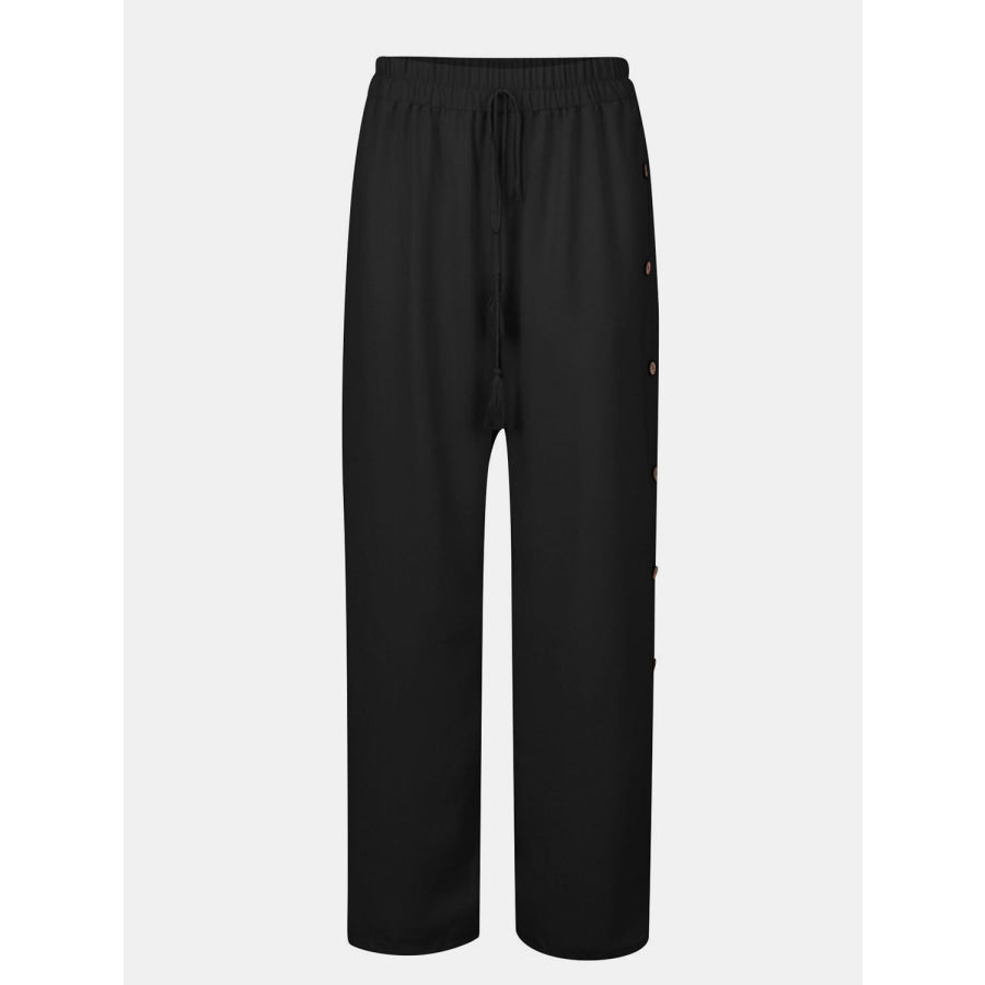 Full Size Tassel Wide Leg Pants Apparel and Accessories