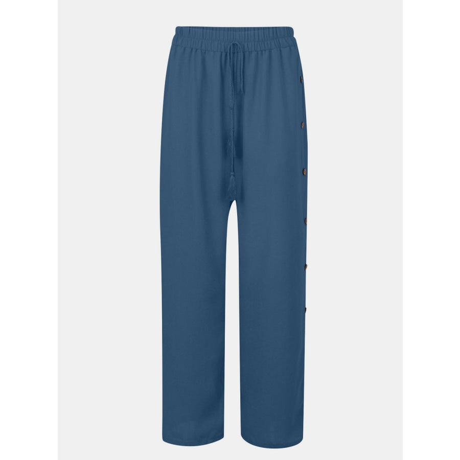 Full Size Tassel Wide Leg Pants Apparel and Accessories