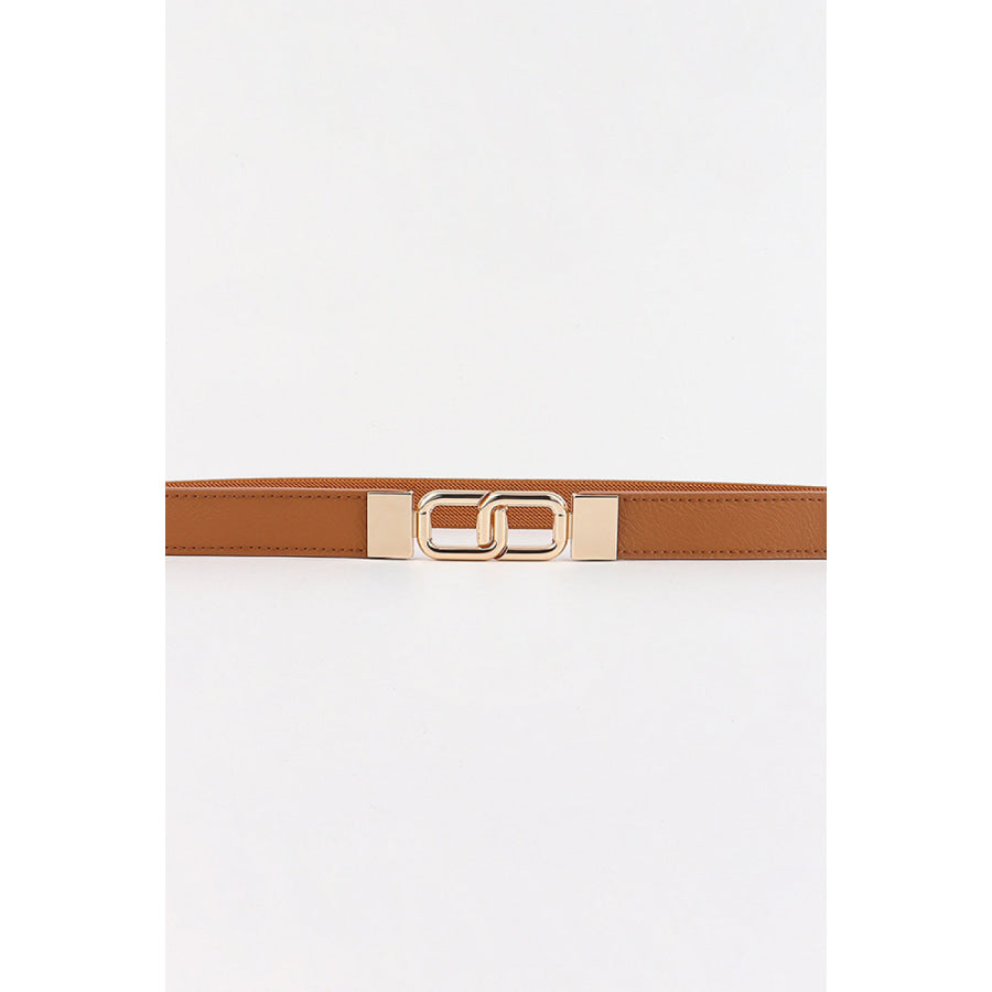 Geometric Double Buckle Elastic Belt