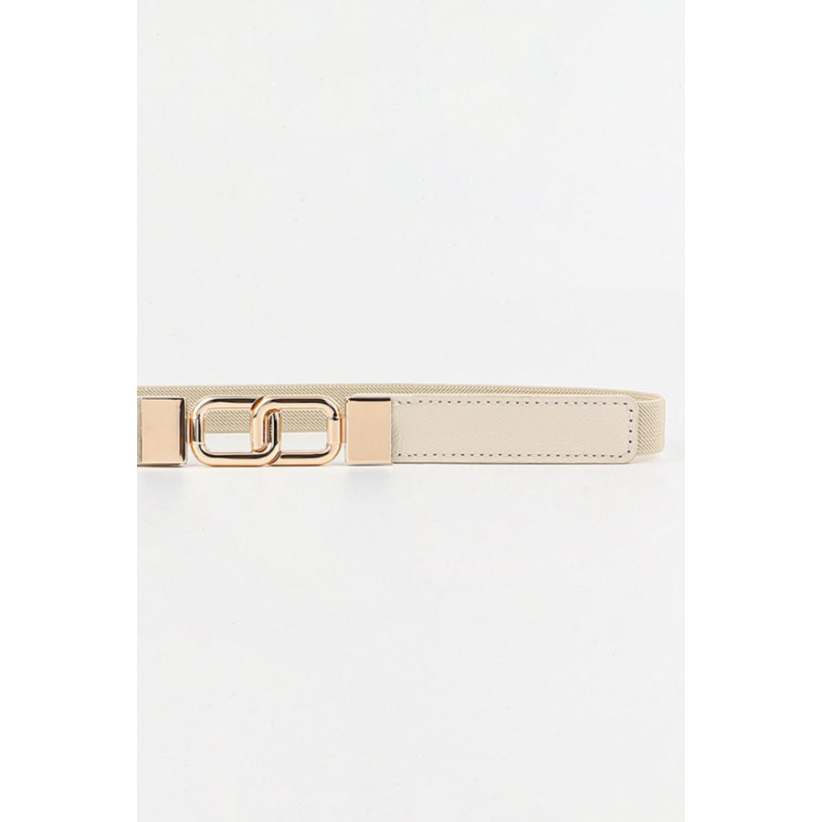 Geometric Double Buckle Elastic Belt