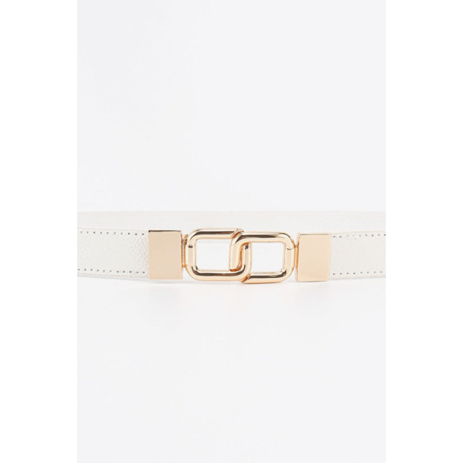 Geometric Double Buckle Elastic Belt