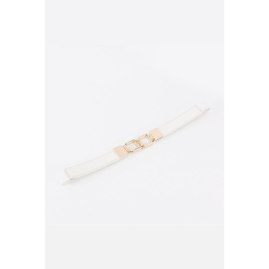 Geometric Double Buckle Elastic Belt