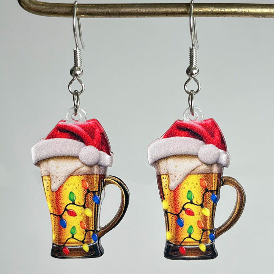 Geometric Shape Acrylic Dangle Earrings Style B / One Size