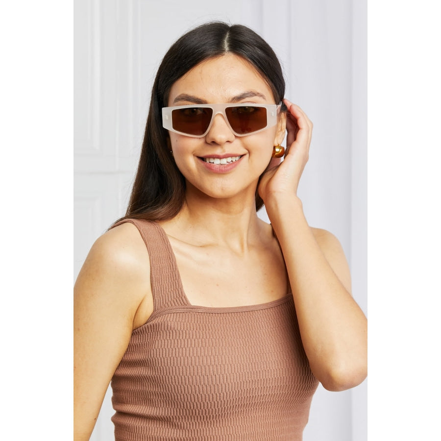 Geometric TAC Polarization Lens Sunglasses Caramel / One Size