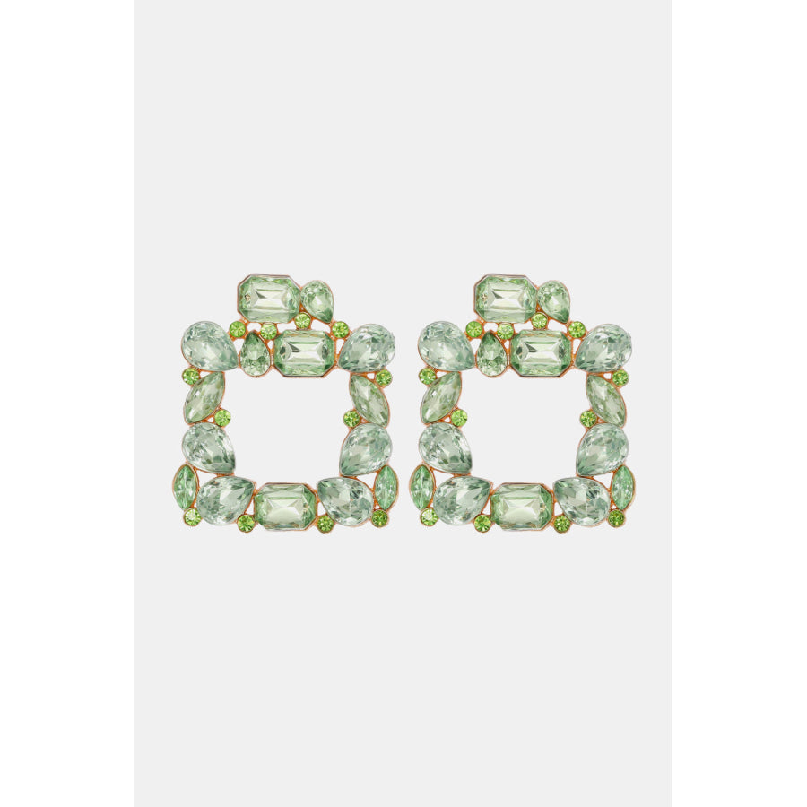 Geometrical Shape Zinc Alloy Dangle Earrings Light Green / One Size