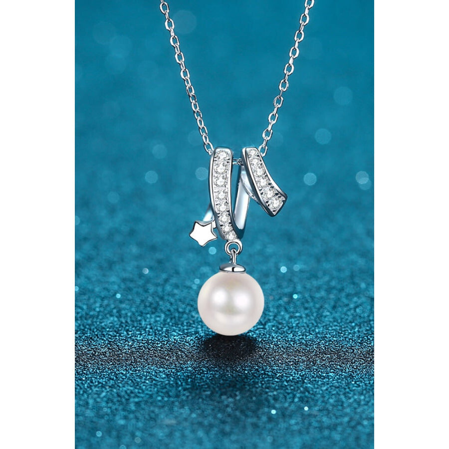 Give You A Chance Pearl Pendant Chain Necklace Silver / One Size