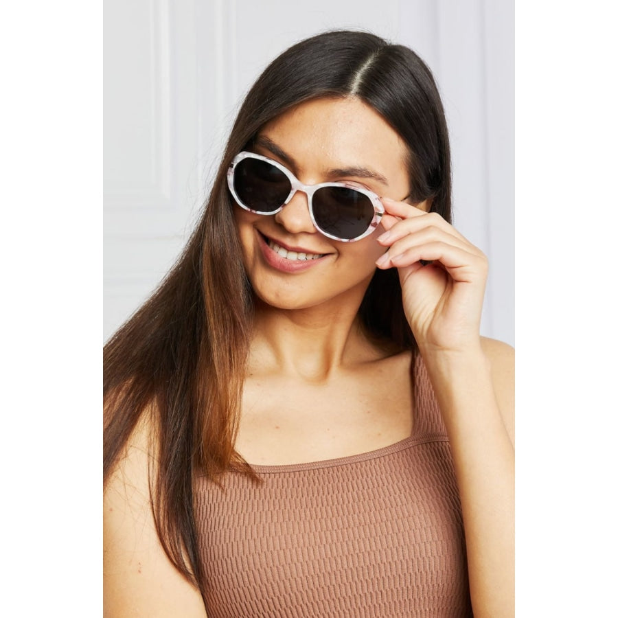 Glam TAC Polarization Lens Sunglasses Blush Pink / One Size