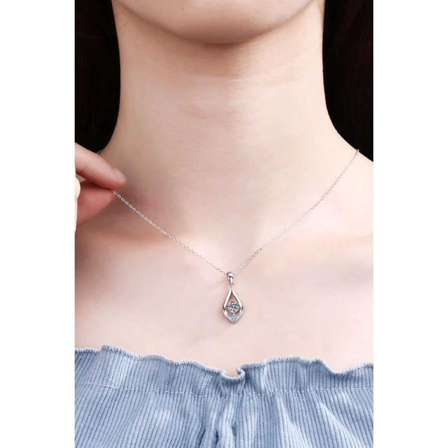 Glamorous Always Moissanite Pendant Necklace Silver / One Size