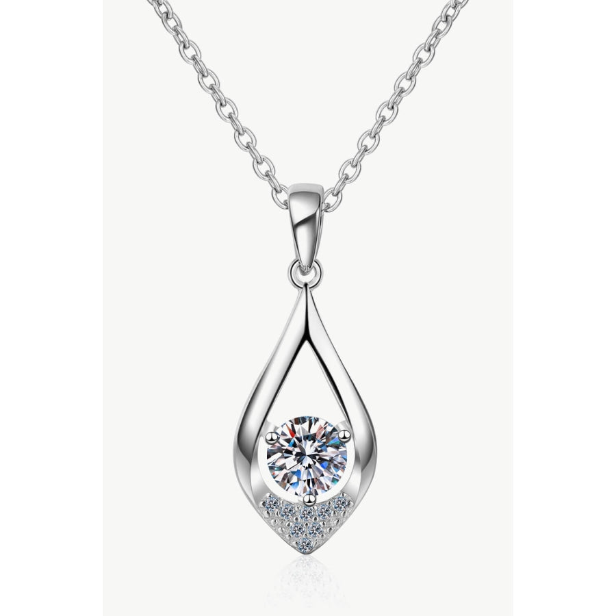 Glamorous Always Moissanite Pendant Necklace Silver / One Size