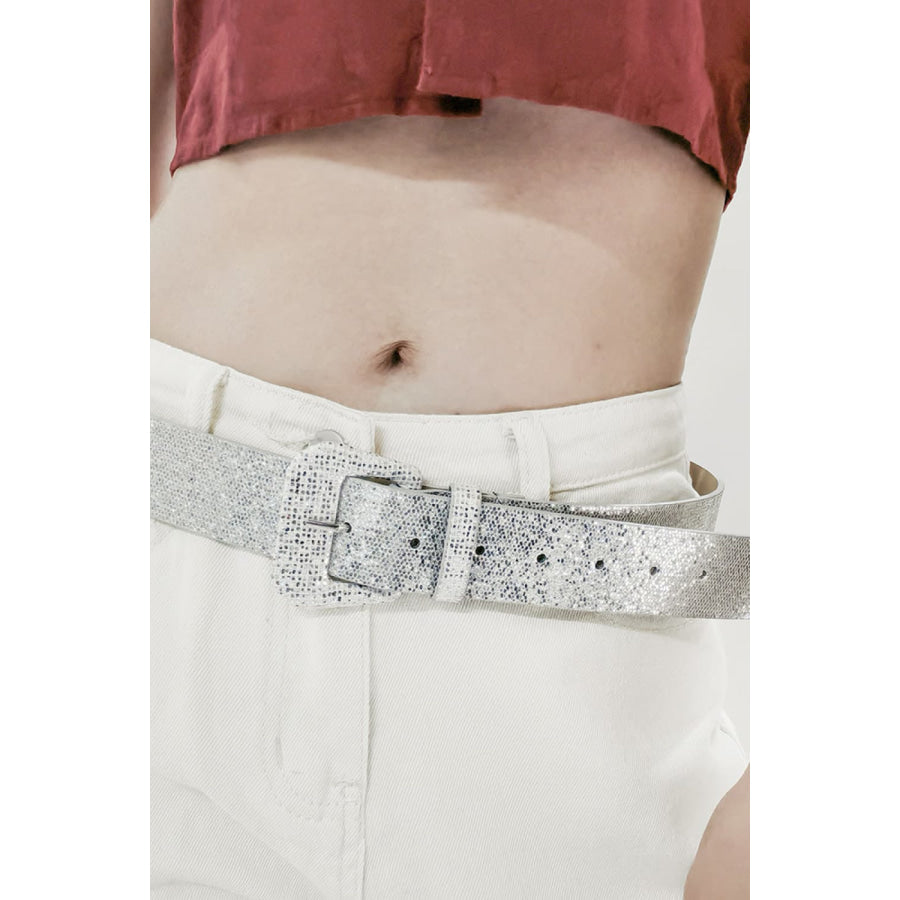 Glitter PU Leather Belt