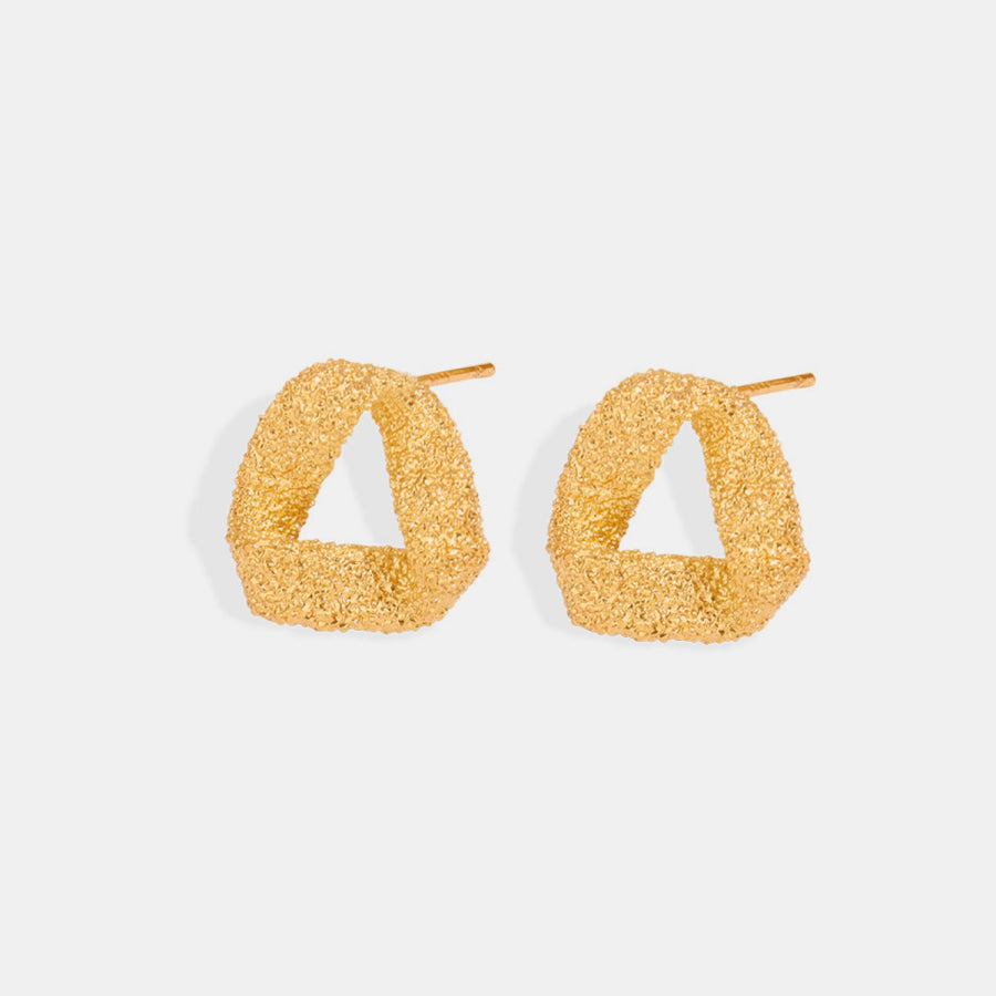 Gold-Plated Geometric Stud Earrings Style B / One Size Apparel and Accessories