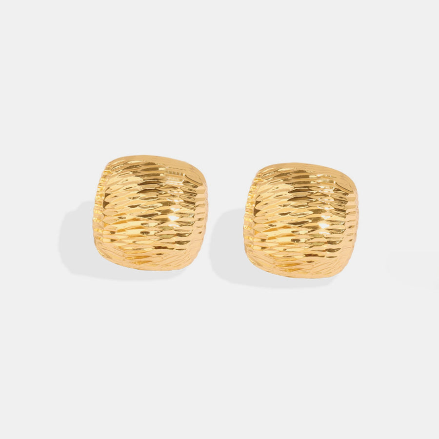 Gold-Plated Geometric Stud Earrings Style C / One Size Apparel and Accessories