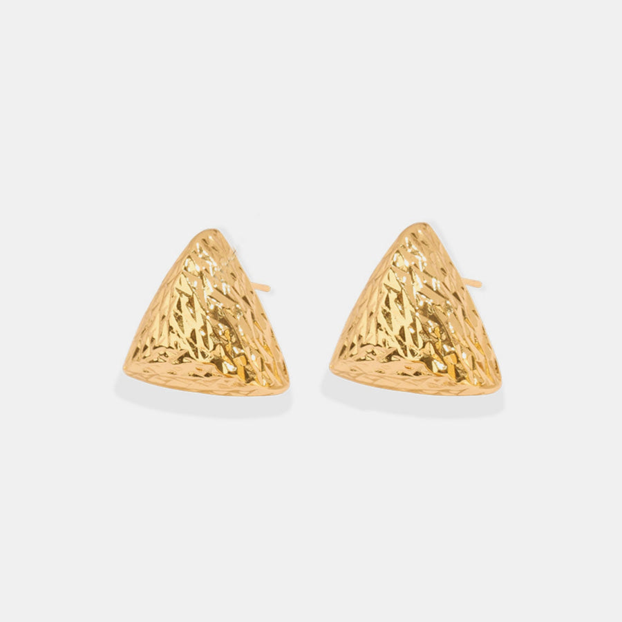 Gold-Plated Geometric Stud Earrings Style D / One Size Apparel and Accessories