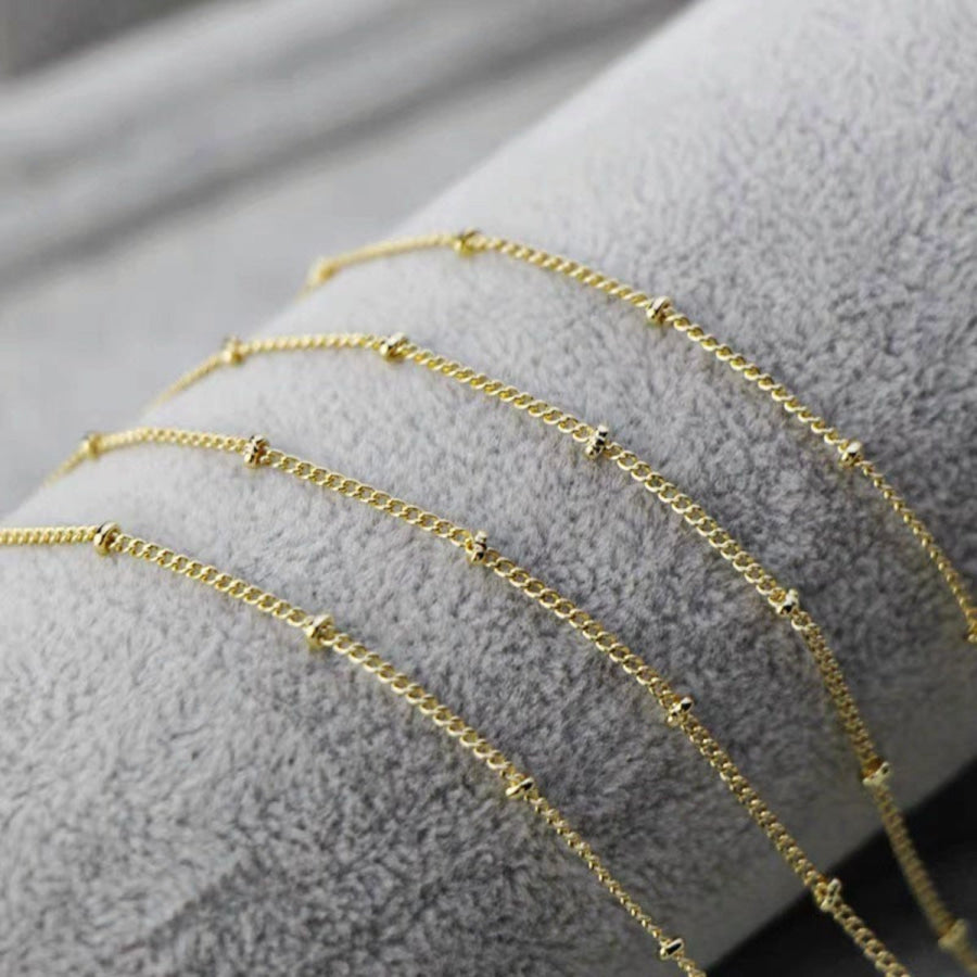 Gold - Plated Letter Pendant Necklace Apparel and Accessories