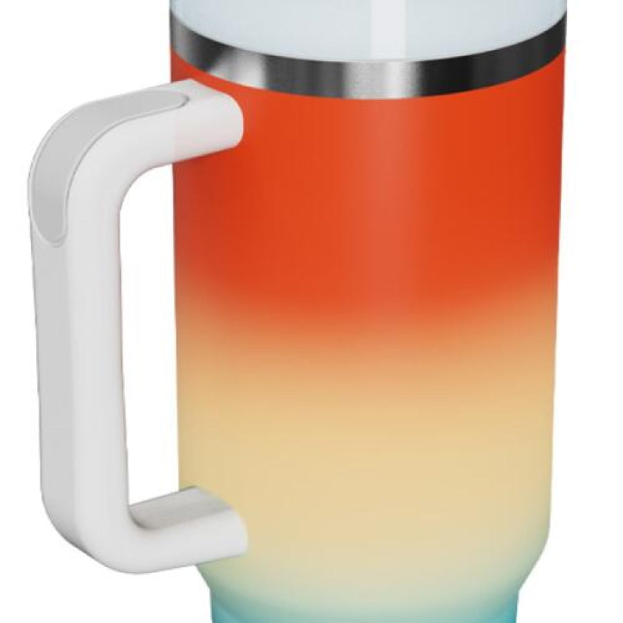 Gradient Multicolor Stainless Steel Tumbler Orange / One Size Drinkware