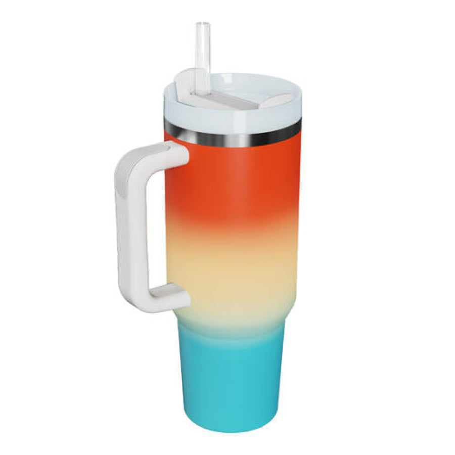 Gradient Multicolor Stainless Steel Tumbler Orange / One Size Drinkware