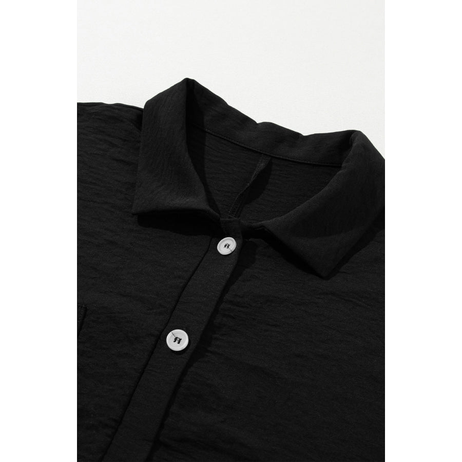 Half Button Collared Neck Romper Apparel and Accessories