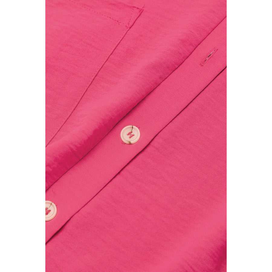 Half Button Collared Neck Romper Apparel and Accessories