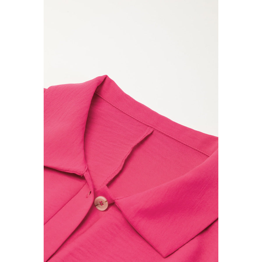 Half Button Short Sleeve Romper Apparel and Accessories