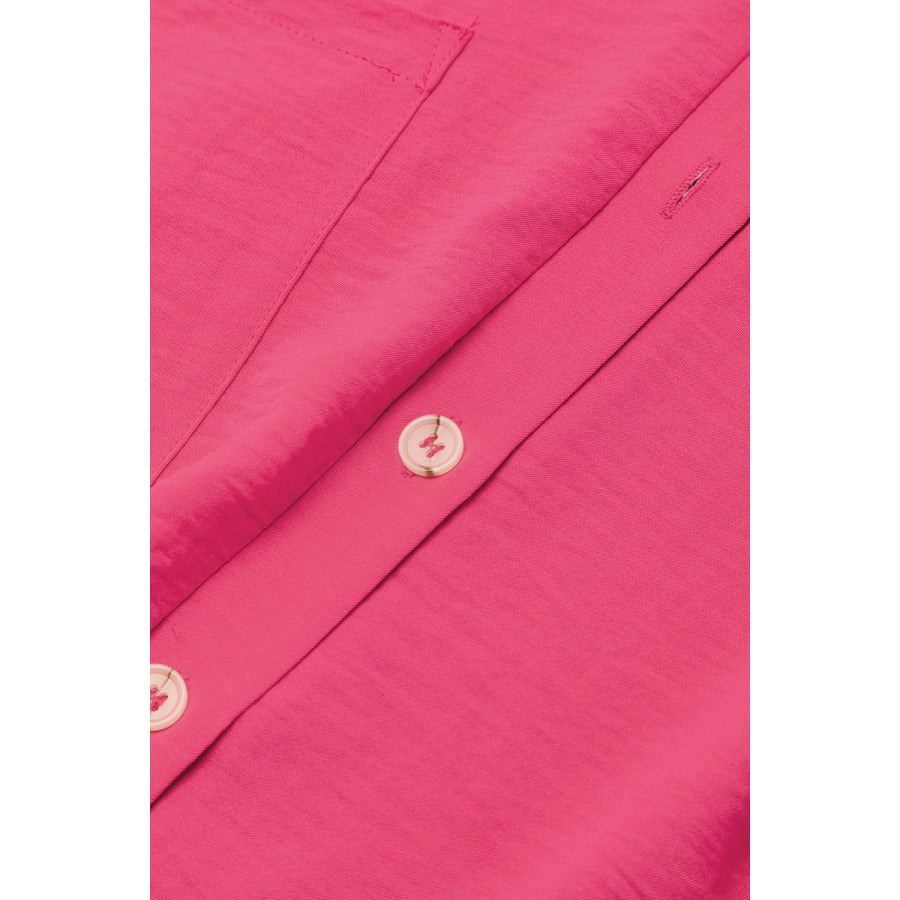 Half Button Short Sleeve Romper Apparel and Accessories