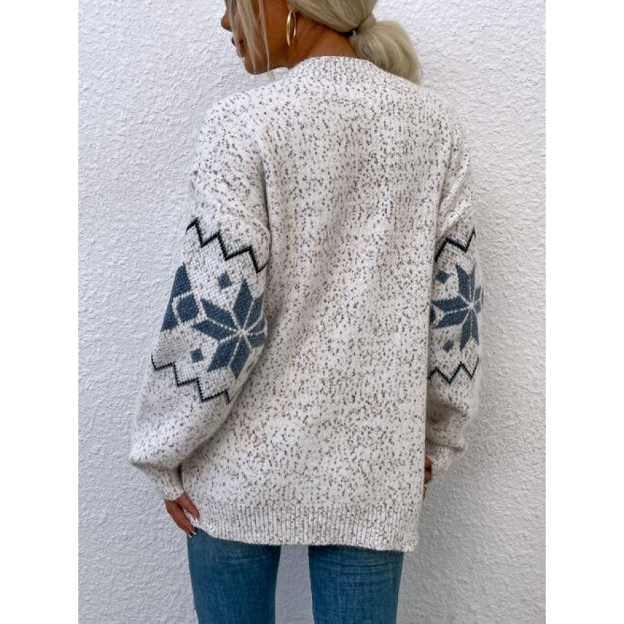 Heathered Pocketed Button Up Cardigan Shirts & Tops