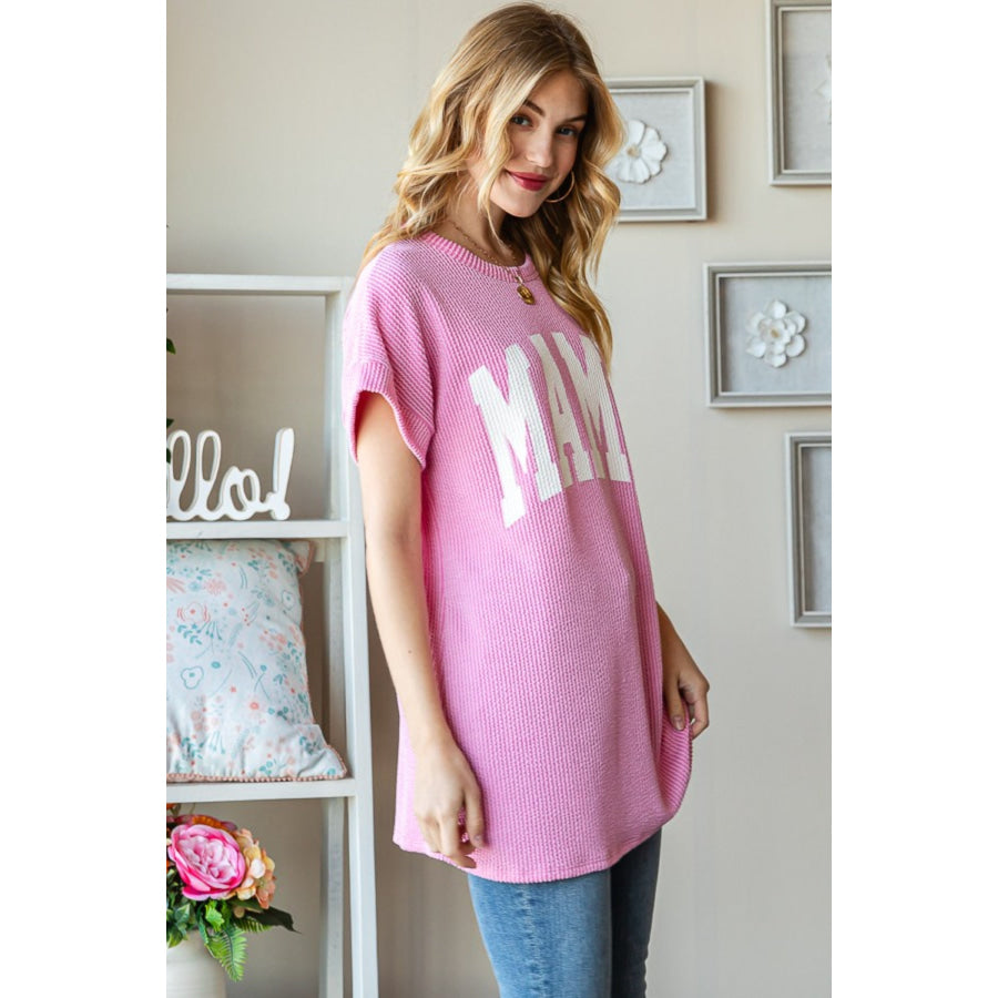 Heimish Full Size Letter Graphic Short Sleeve T - Shirt Apparel and Accessories