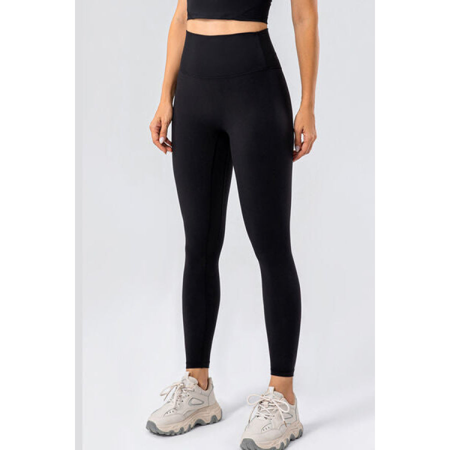 High Waist Active Leggings Black / S Clothing