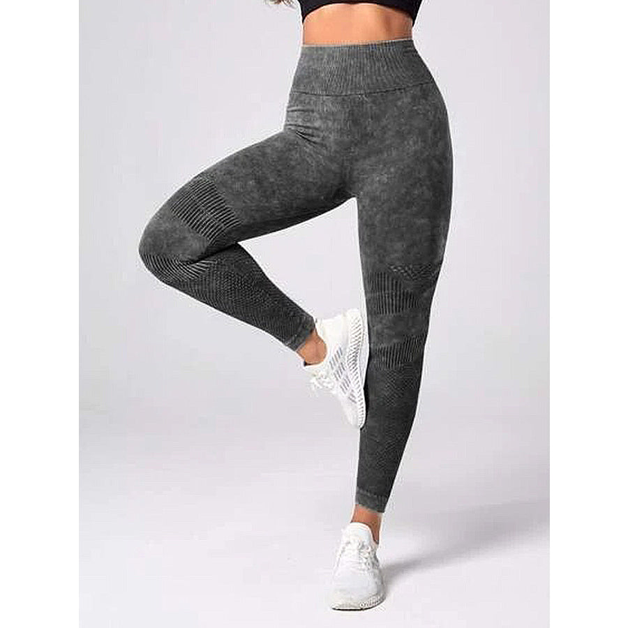 High Waist Active Pants Charcoal / S Apparel and Accessories