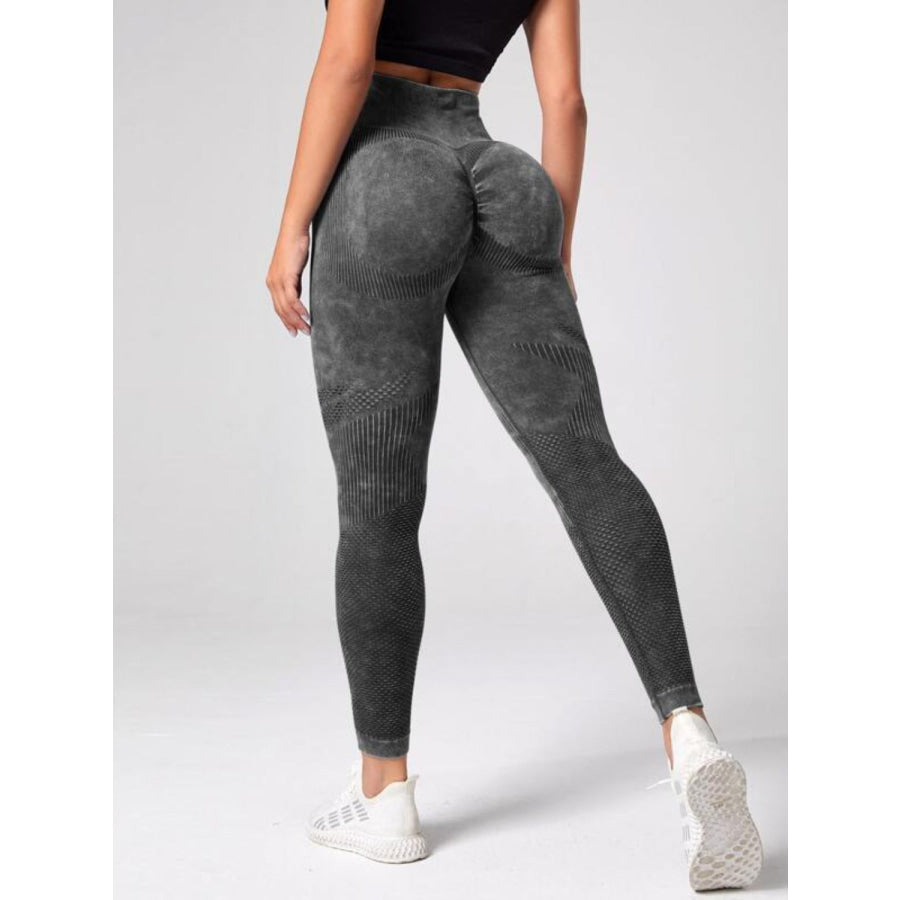 High Waist Active Pants Charcoal / S Apparel and Accessories