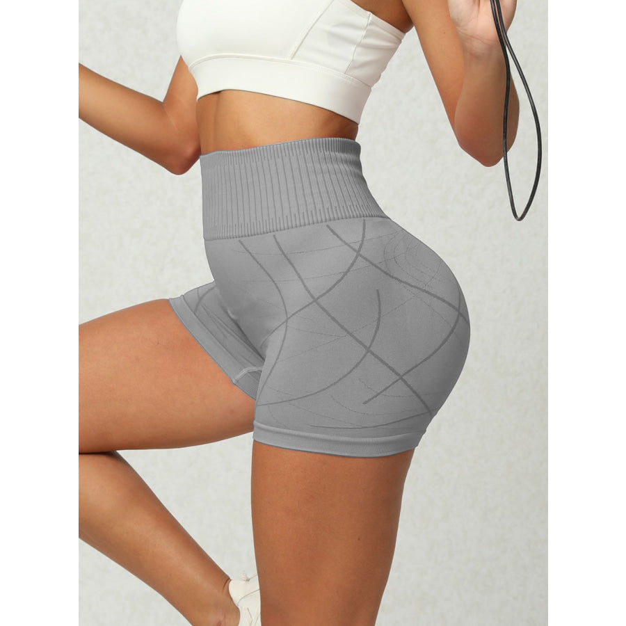 High Waist Active Shorts Apparel and Accessories