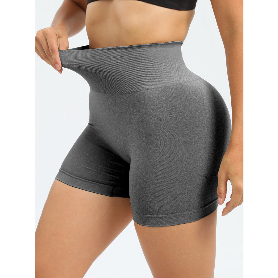 High Waist Active Shorts Apparel and Accessories