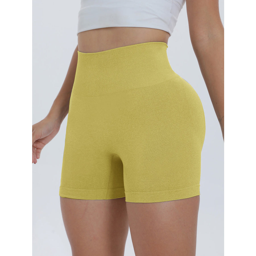 High Waist Active Shorts Apparel and Accessories