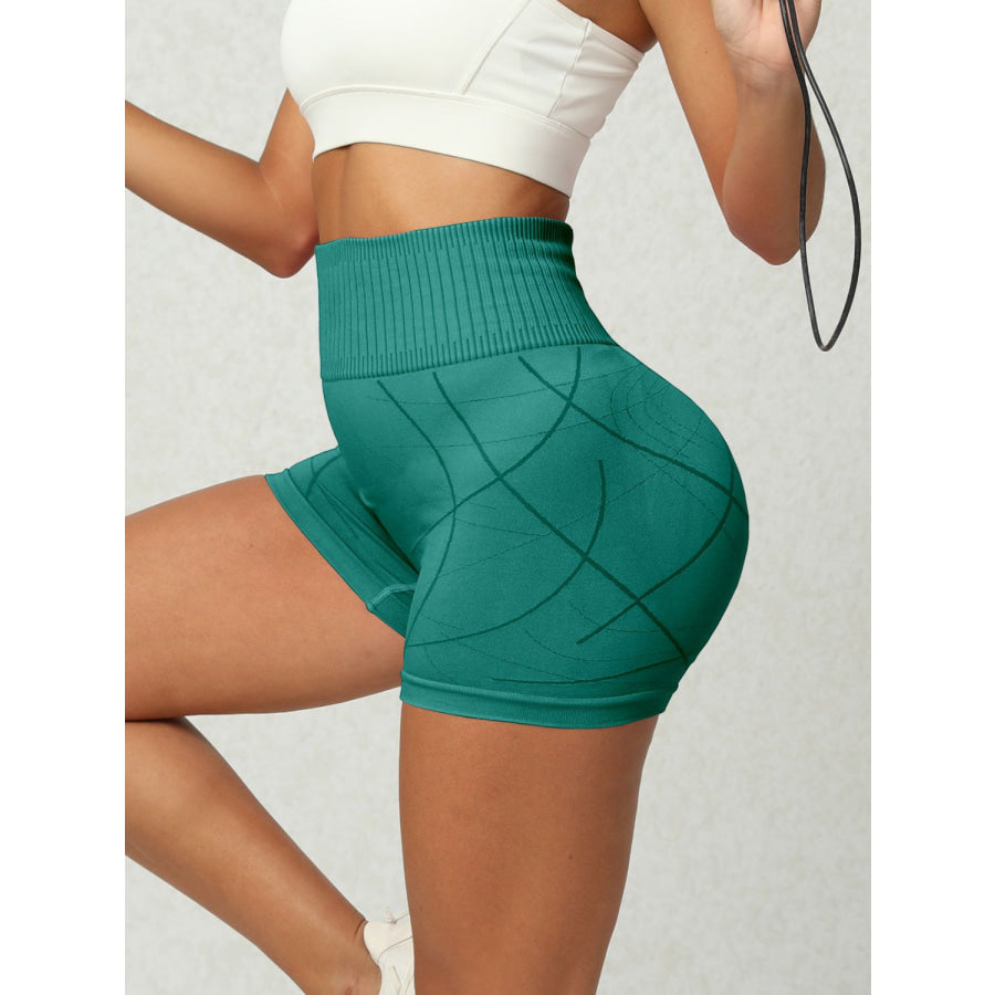 High Waist Active Shorts Apparel and Accessories